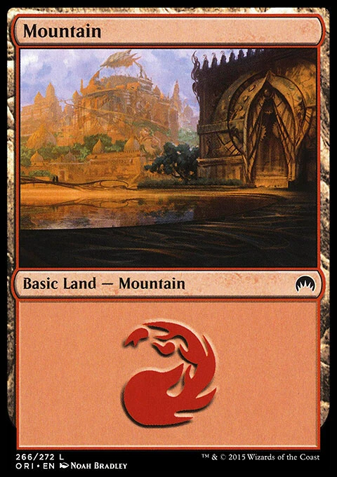 MTG Magic the Gathering Mountain (266/308) Magic Origins LP - Image 1 of 1