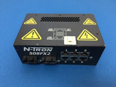 N-TRON 508FX2 6 PORT ETHERNET SWITCH USED - Image 1 of 4