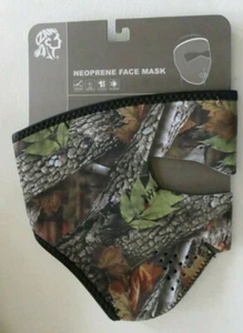 Neoprene 3/4 Face Woodland Camo Motorcycle snow skiing bicyclist Hunting ATV - Picture 1 of 3