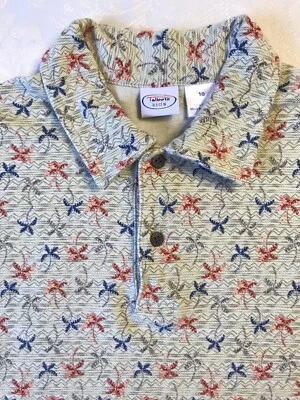 Polo Talbots Niños Palmeras 100% Algodón Niños Talla 10 Foto 1 de 4