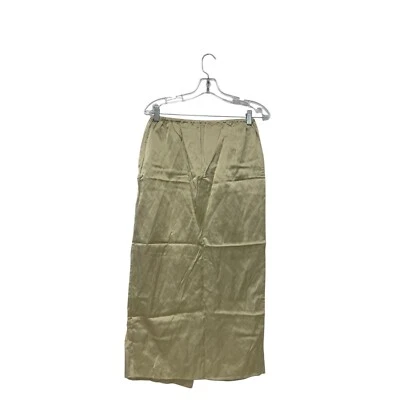 Massimo Dutti женщин прямой юбка размер S бежевый Midi атласная смесь 5250/525 новый с Ярлыками - Изображение 1 из 4