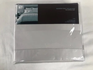 Copripiumino King nuovo con scatola collezione Hudson Park Stripe 600 fili 100% Egy - Foto 1 di 3