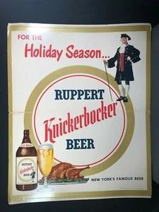 1950's Ruppert Knickerbocker Beer For Holiday Season -  New York's Famous Beer! - Picture 1 of 9