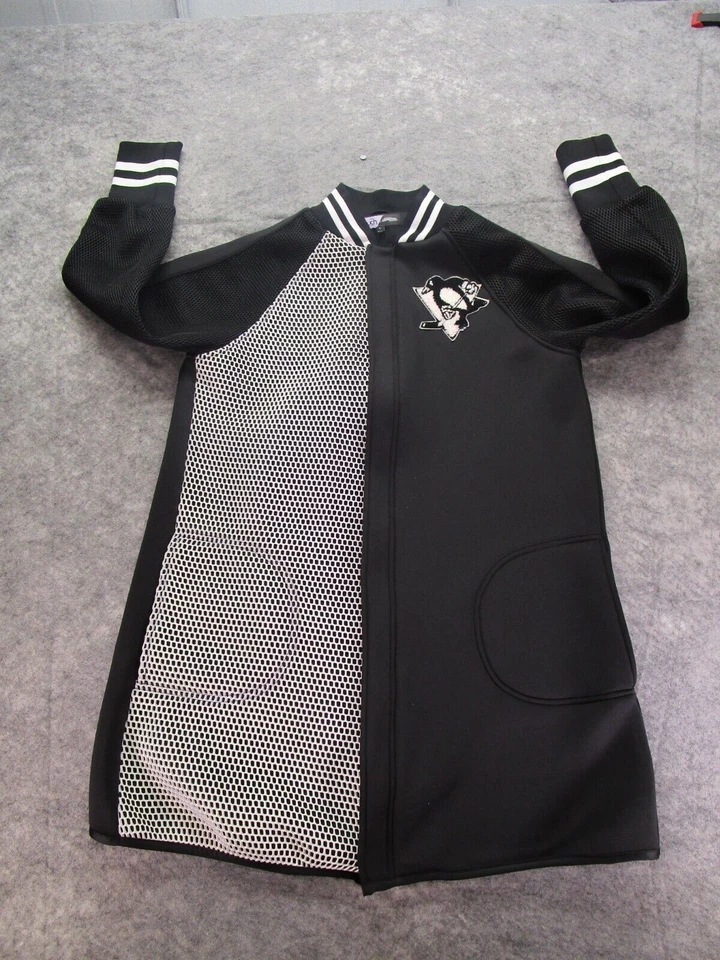 匹兹堡企鹅夹克女式大号触摸 Alyssa Milano Project Runway 出品 — 第 1/4 张图片