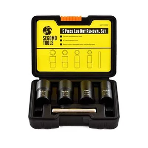5 Piece Metric Lug Nut & Bolt Extractor Removal Socket Set 17mm 22mm | Lug Nut - Picture 1 of 7