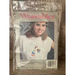 Wearables de punto de cruz - Tantos centros comerciales tan poco tiempo con ganso de los 80 - Imagen 1 de 2