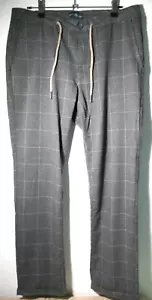 ❤️ ROYAL CLASS KARIERTE GRAUE HOSE GRÖßE M GUMMIBUN MIT KORDELZUG LOUNCHWEAR - Bild 1 von 11