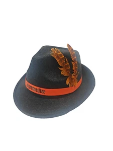 Cappello tradizionale maestro cacciatore piuma Oktoberfest cappello di feltro festa cappello travestimenti - Foto 1 di 7