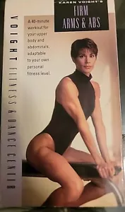Karen Voight Firm Arms & Abs VHS VCR Video Tape Used Fitness Dance - Picture 1 of 1