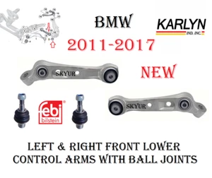 BMW Front Suspension L & R Lower Control Arms With Ball Joints For F07, F01, F02 - Picture 1 of 12