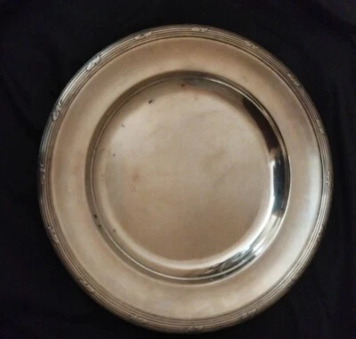 Piano Rotondo Metallo Argentato Marca Christofle 30 CM Diametro - Immagine 1 di 4