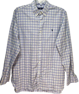 Ralph Lauren Shirt Mens 2XL XXL Blue Pony Classic Fit Button Down Plaid - Picture 1 of 14