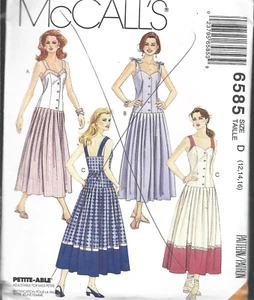 McCall's Pattern #6585- Misses Summer Dresses in Sizes 12-14-16 - Picture 1 of 1