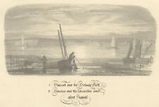 William G. Hare, Sunset over the Solway Firth, Scotland – 1831 graphite drawing