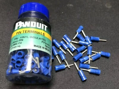 Panduit PV14-P47 Pin Terminal Vinyl Insulated 16-14 AWG - PV14-P47-C - 100 Pack - image 1 of 4
