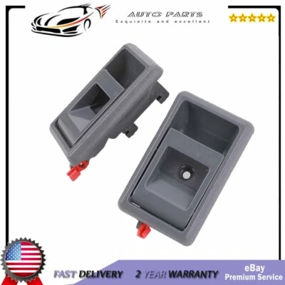 2PCS for 1989-1995 Toyota Pickup Door Handles Gray Interior left & Right Side Foto 1 de 4