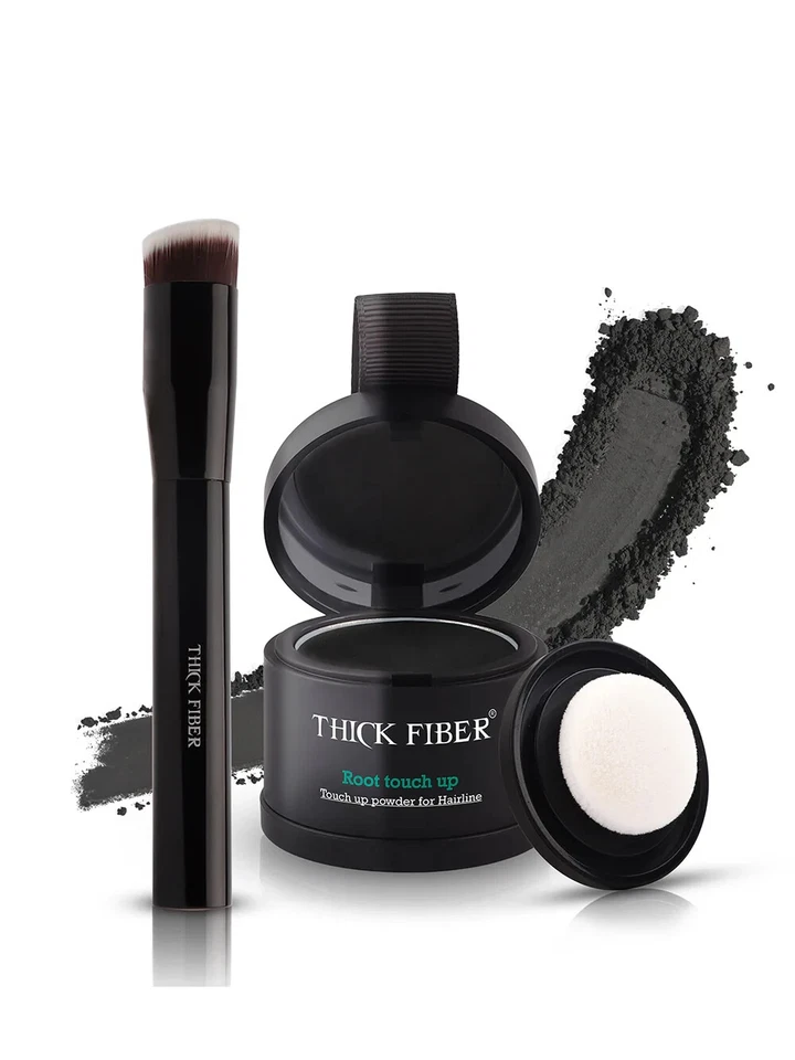 THICK FIBER Root Touch Up Powder, Root Cover Up, includes Brush - 4g - 13 Colors - image 1 of 4