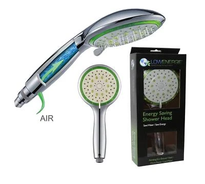 LOWENERGIE Eco Water & Energy saving shower head motorhome camper caravan house hotel 5Func