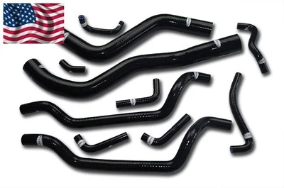 Kit Manguera Radiador Silicona Mitsubishi Eclipse GST GSX Spyder 4G63 95-99 Negro + Foto 1 de 4