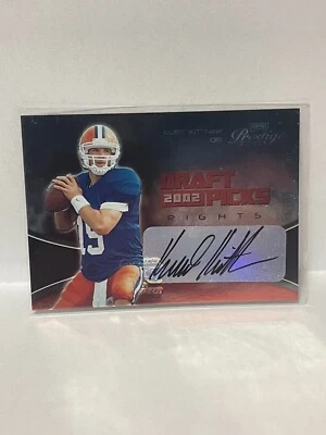 2002 Playoff Prestige Draft Picks Rights Autograph Auto  KURT KITTNER #'d 23/50 - Image 1 of 2