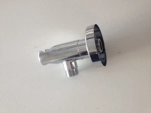 BOSSINI C 12000 PRESA A MURO 1/2"CON SUPPORTO DOCCIA IN OTTONE CROMATO - Picture 1 of 2