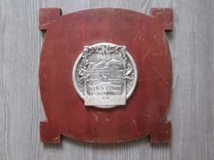 Trophäe Rudern Auf Basis IN Holz O. N.d. Como - II Calendimaggio Jahrgang Ix ° - Picture 1 of 3