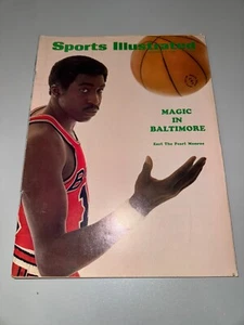 4 de noviembre de 1968 Magic Baltimore Earl Pearl Monroe DEPORTES ILUSTRADOS SIN ETIQUETA - Imagen 1 de 3
