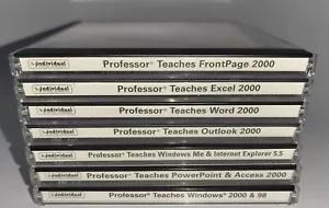 Professor Teaches Software Lot of 7 Networking, Windows 2000, Office CDs - Picture 1 of 8