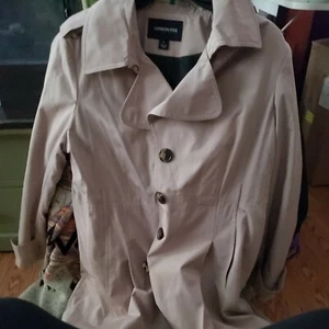 Vintage LONDON FOG Trench Rain Coat LARGE  - Picture 1 of 7