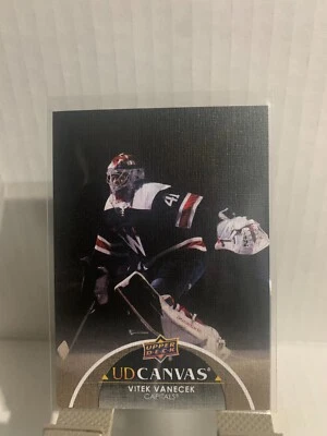 2021-22 Upper Deck Canvas Vitek Vanecek #C356 Washington Capitals - Image 1 of 2