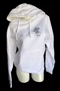 Anti Social Social Club ASSC Plain Sight White w/Blk Flower Hoodie Size S NWT - Picture 1 of 10