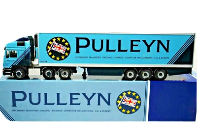 1:50 Corgi CC12005 MAN 3-Axle Truck & FRIDGE Trailer in PULLEYN TRANSPORT MIB - Image 1 of 4