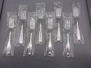 Vintage Oneida Silberschmiede Baronet 1962 8er Set NEU versilbert 7,25" Gabeln - Bild 1 von 4
