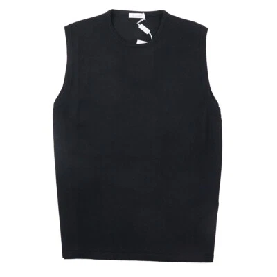 Chaleco Suéter Cruciani Slim-Fit Negro Extrafino Lana Merino XS NUEVO CON ETIQUETAS Foto 1 de 3
