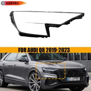 Right Side Front Headlight Lens Cover Shell Replace For Audi Q8 SQ8 2019-2023 - Picture 1 of 7