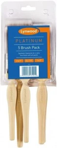 Harris Platinum Paint Brushes Set Wood Handle Gloss Emulsion Decorating 5PCS - Picture 1 of 1