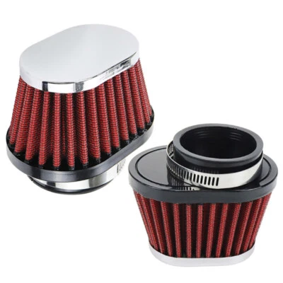 2 filtros limpiador de cápsulas de aire ovalados de 55 mm para carburador BMW R100 RT GS BING 94 40 mm Foto 1 de 4