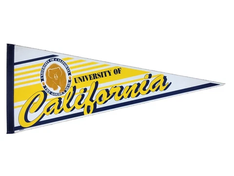 University of California Golden Bear Felt Licensed Yellow, Blue & White Pennant Cover