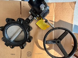 6" APOLLO VALVE LD14106SN12A  BUTTERFLY VALVE LUG WITH GEAR OPP  DI SS DISC - Picture 1 of 9