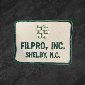Filpro Inc Shelby NC Patch Embroidered Sew On Company Logo Badge Applique - Picture 1 of 4