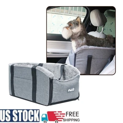 Asiento de coche con consola central para perros y gatos para perros pequeños Foto 1 de 4