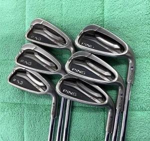 PING G25 2013 Iron Set 6-9+WW+UW N.S.PRO 950GH S 6pcs RH Golf Clubs Blue Dot - Picture 1 of 6