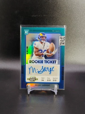 2021 Panini Contenders Optic #147 Mekhi Sargent Blue #/99 - Image 1 of 2