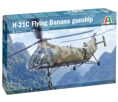 Flying Banana GunShip H-21C MDIT2774 Sc 1 : 48 ITALERI Kit di montaggio Ely - Immagine 1 di 4
