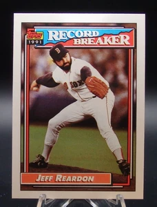 1992 1991 Topps Record Breaker #3 Jeff Reardon MINT - Picture 1 of 2