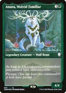1x Anara, Wolvid Familiar (FOIL ETCHED) - NM - Commander Legends - SPARROW MAGIC - Picture 1 of 1