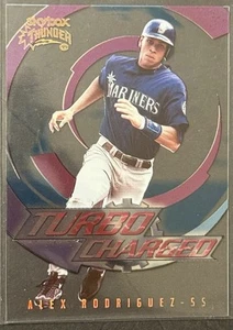 1999 Skybox Thunder TURBO CHARGED #8 Alex Rodriguez Mariners RARE ACETATE INSERT - Picture 1 of 2