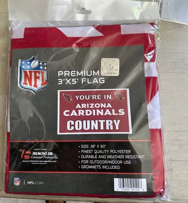 Bandera Arizona Cardinals 3x5 - Bandera Bandera - Fútbol americano NFL, NUEVA bandera premium Foto 1 de 2