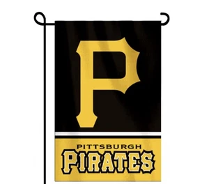 Pittsburgh pirates Double Sided Garden Flag 12x18 Heavy Duty Polyester/New - Picture 1 of 1