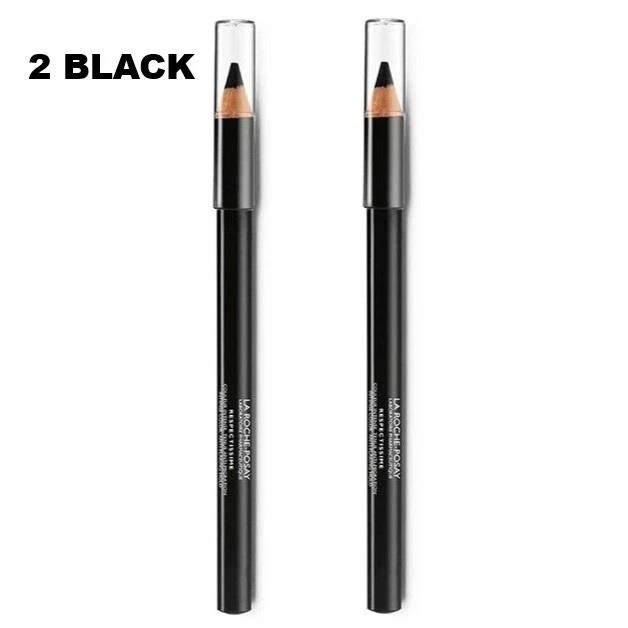 Pacote com 2 lápis de olho La Roche Posay Toleriane Respectissime macio preto - Imagem 1 de 4